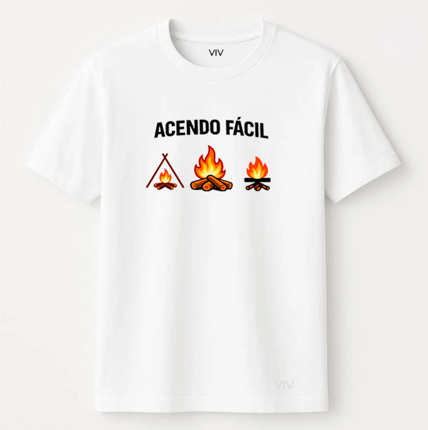 Camiseta ACENDO FÁCIL