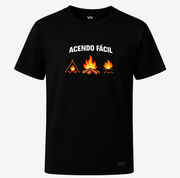Camiseta ACENDO FÁCIL