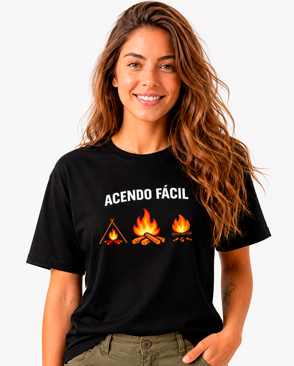 Camiseta ACENDO FÁCIL