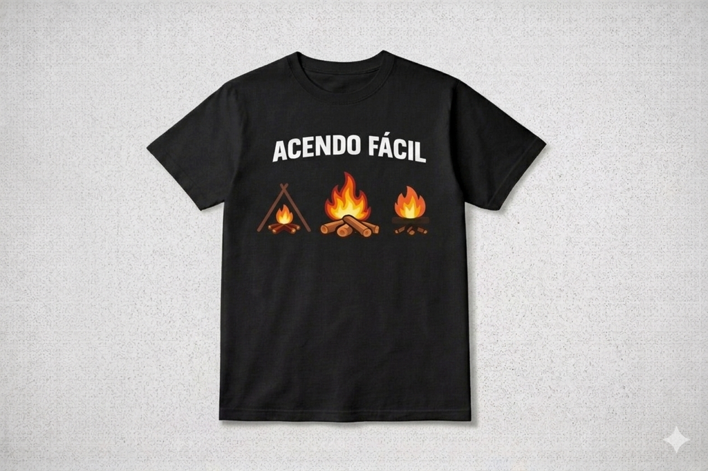 Camiseta ACENDO FÁCIL