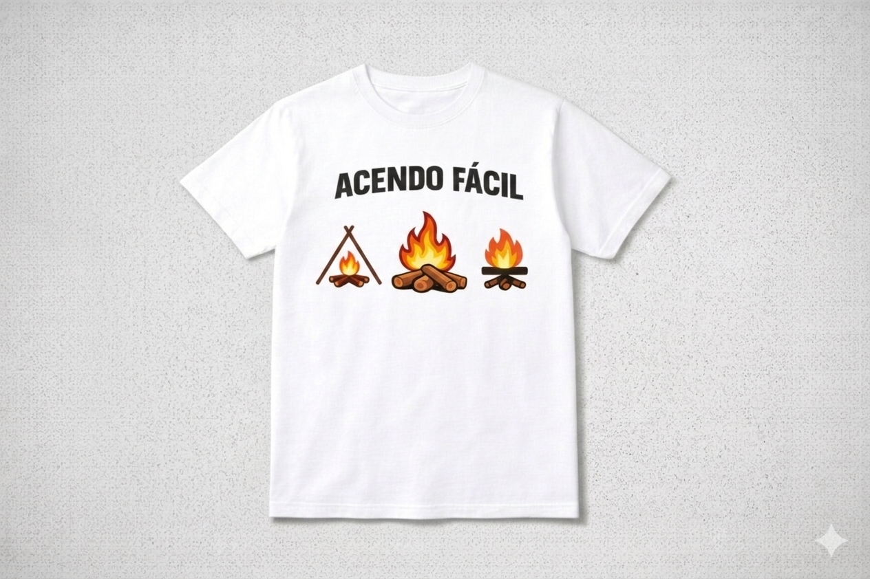 Camiseta ACENDO FÁCIL